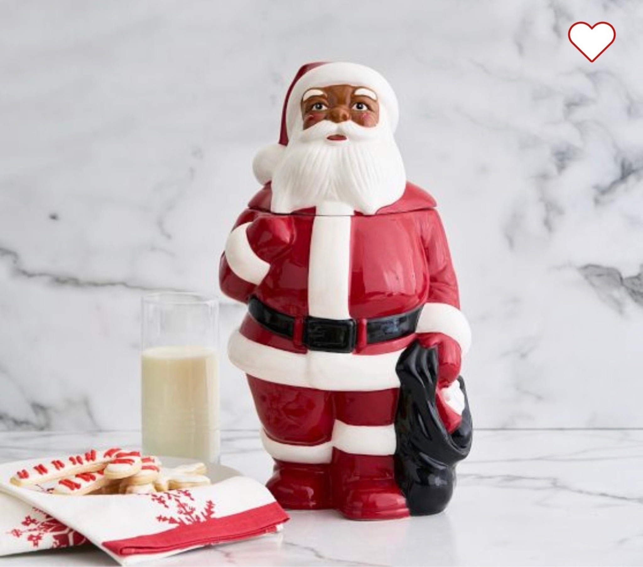 Black Santa Claus cookie jar from Pottery Barn

#LTKunder100 #LTKSeasonal #LTKHoliday