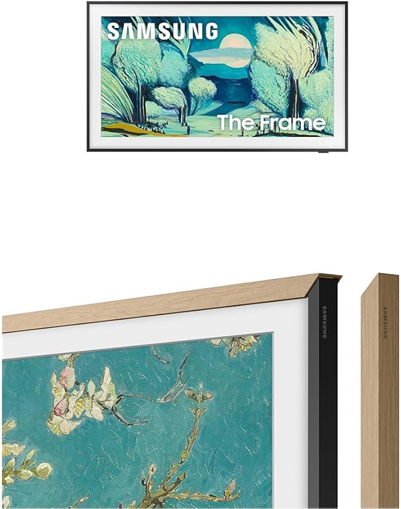 Samsung 55-Inch The Frame LS03F 4K QLED Smart TV (2025) with Modern Teak Frame Customizable Bezel... | Amazon (US)