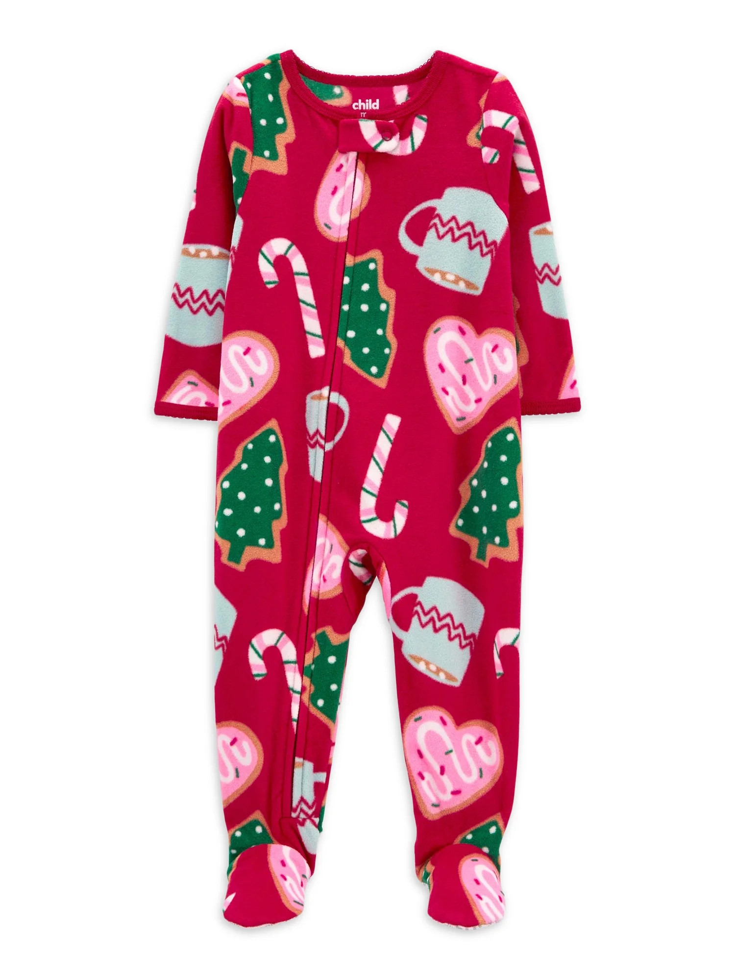 Carter's Child of Mine Baby and Toddler Holiday One-Piece Pajamas, Sizes 12M-5T | Walmart (US)