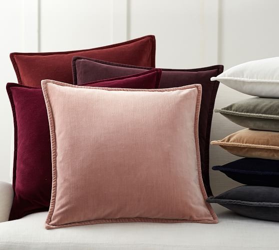 Washed Velvet Pillow Covers | Pottery Barn (US)