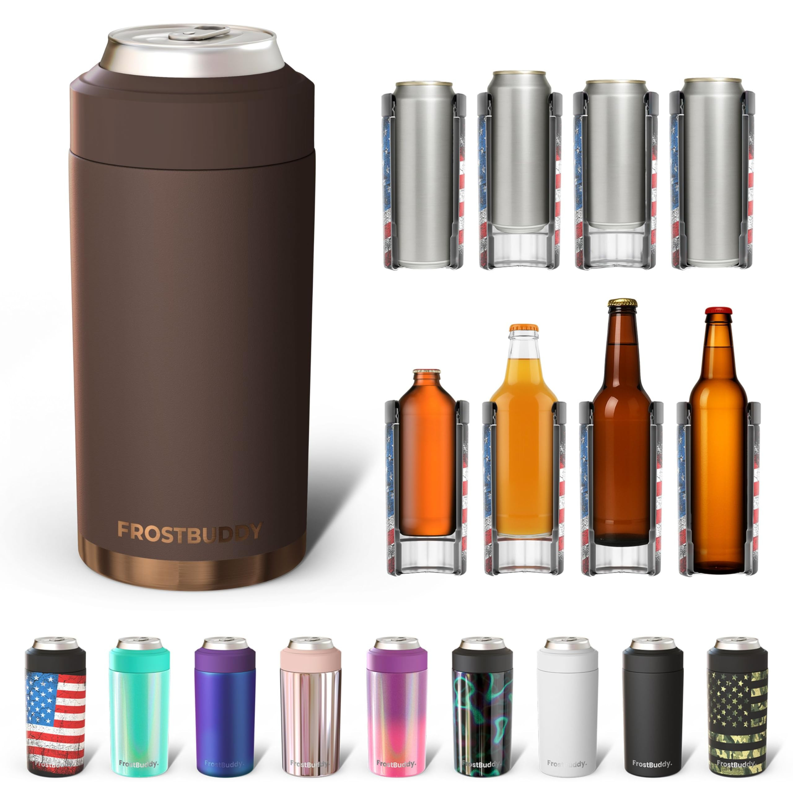 Frost Buddy Universal Can Cooler - Fits all - Stainless Steel Can Cooler for 12 oz & 16 oz Regula... | Amazon (US)