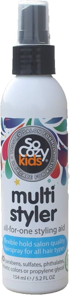 SoCozy Multi Styler, Styling Hair Spray for Kids, Safe for Everyday Use (5.2 Fl Oz) Holds Like a ... | Amazon (US)