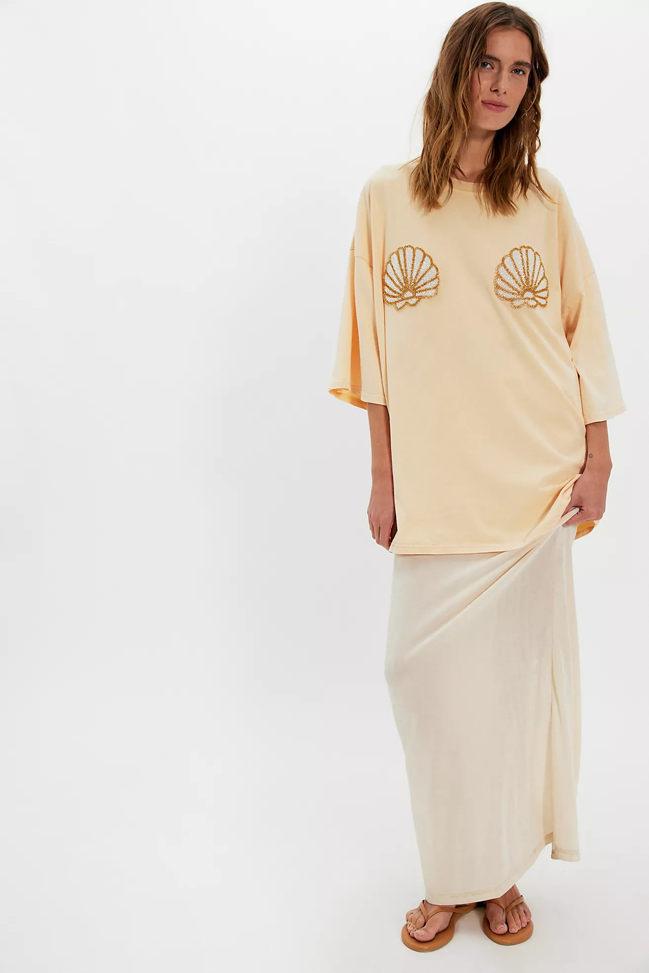 Sabbi Sparkle Shell Oversized Tee | Free People (Global - UK&FR Excluded)