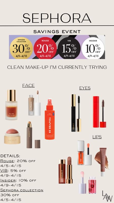 Sephora Sale: My Current Clean Make-up

#LTKbeauty #LTKsalealert #LTKfindsunder50