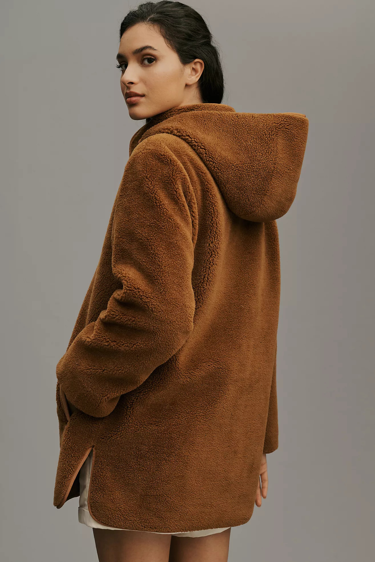 By Anthropologie Long Teddy Sherpa Jacket | Anthropologie (US)