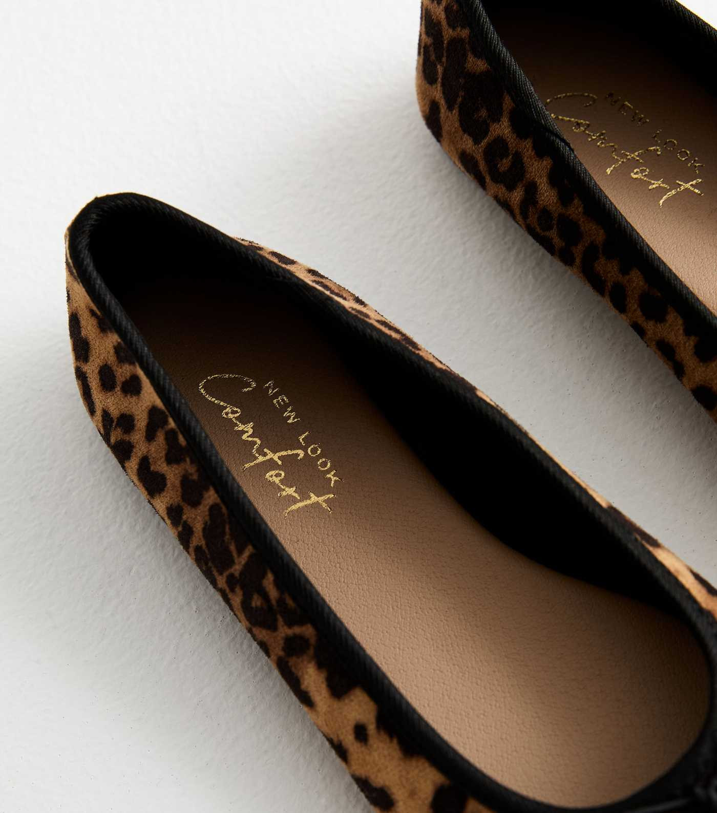 Brown Leopard Print Ballet Pumps  | New Look | New Look (UK)