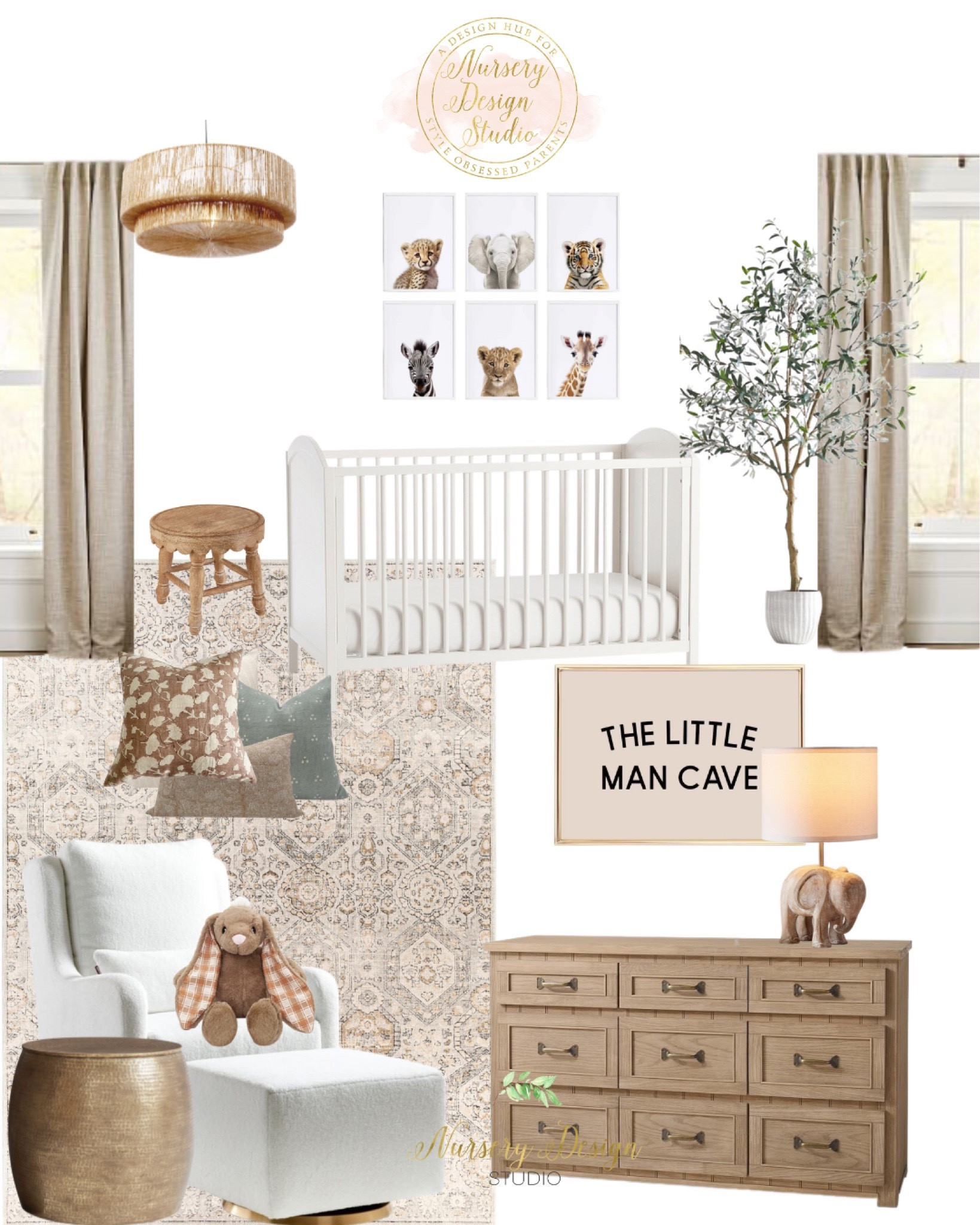 Lovely baby room, safari decor, neutral nursery decor, neutral nursery rug, nursery wall decor 

#LTKBump #LTKKids #LTKBaby
