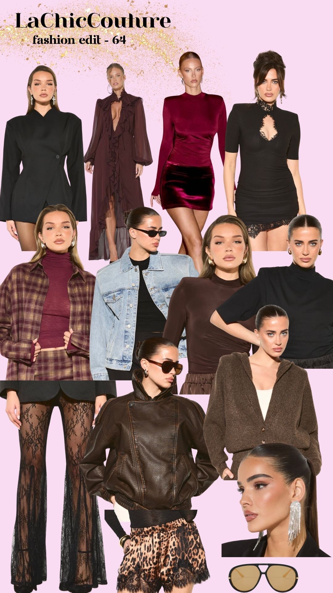 LaChicCouture Fashion Edit - 64 Fall Outfit. Holiday Outfit Inspo. Fashion trends. Fall Capsule Wardrobe #ootd #streetstyle #FashionTrends #Outfitinspo #falloutfits #falllooks #vogue #outfitideas #lachiccouture





#LTKStyleTip #LTKParties #LTKSeasonal