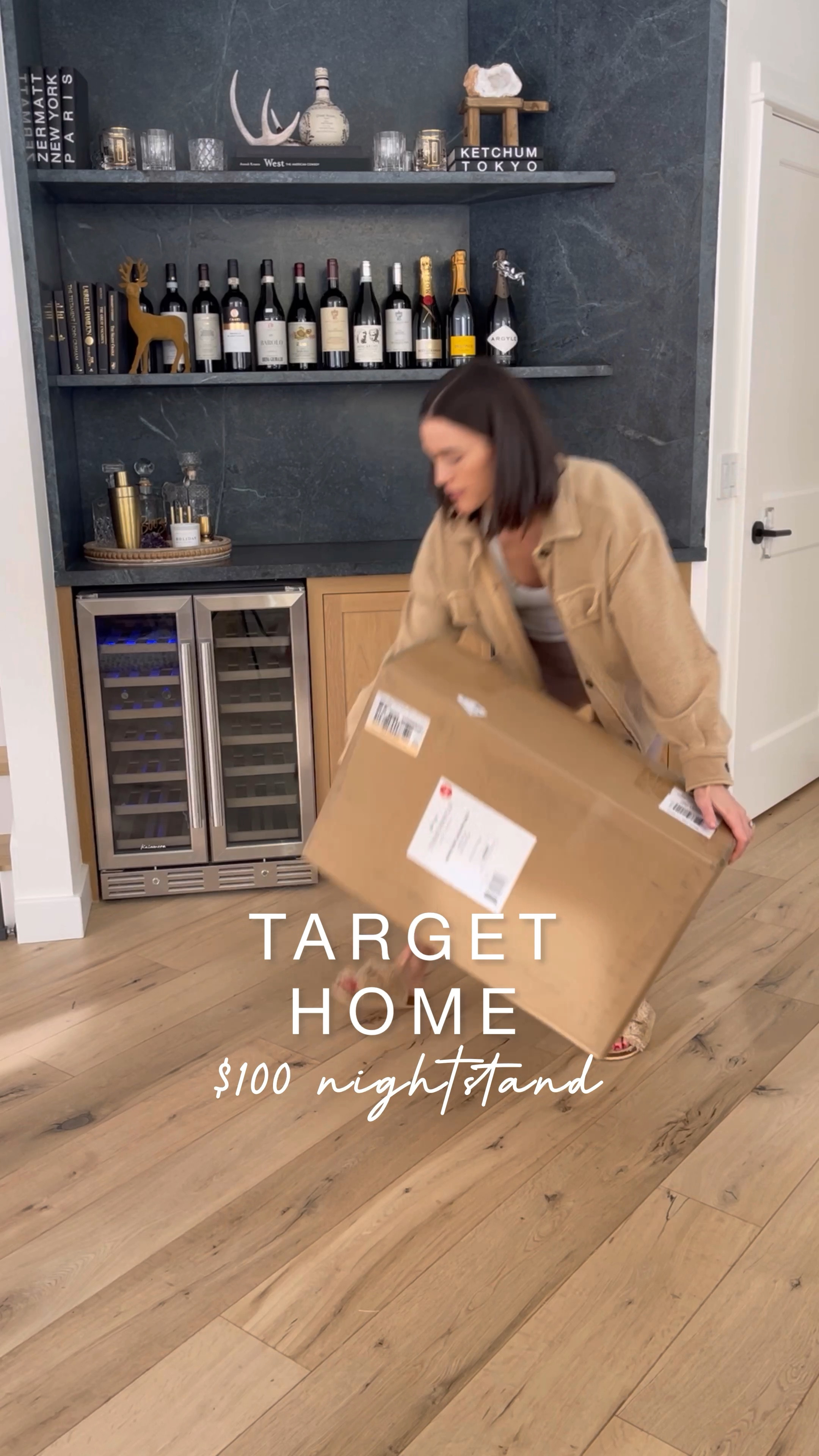 H O M E \ coming in hot with a new Target home find🔥🔥 Black nightstand on $100 and a great way to refresh a bedroom👌🏻 Adding two in the bunk room, one next to each bed. Love that it has a drawer for storage and shelf to set decor on! 

Linking this beauty on my LTK shop - click the link in my bio🙋🏻‍♀️

#Target #homedecor

#LTKhome #LTKunder100