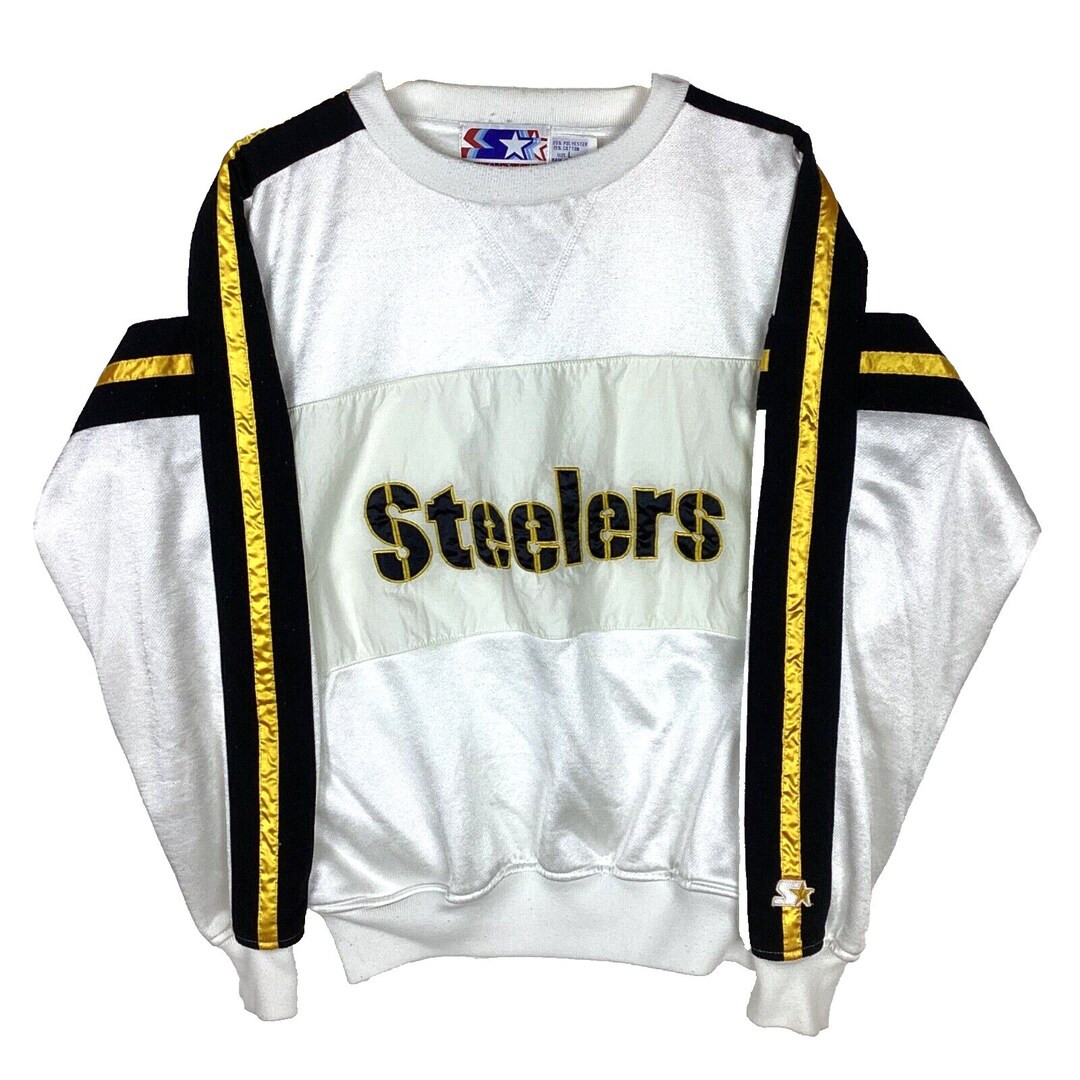 Vintage Pittsburg Steelers Starter Crewneck Sweatshirt Size Large White Nfl 90s - Etsy | Etsy (US)