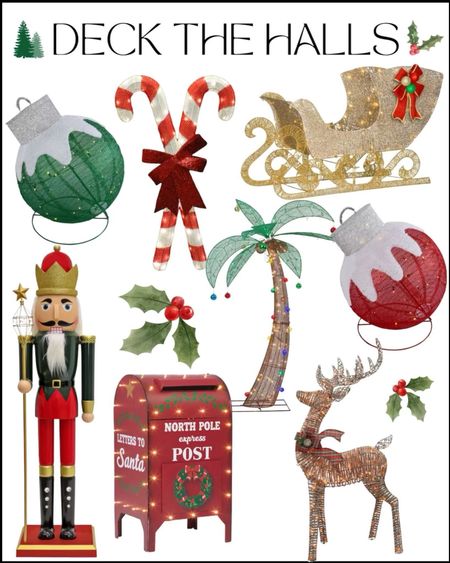 Outdoor Christmas decor. Yard decor. Large Christmas outdoor decorations. Yard ornaments. Nutcrackers. Yard reindeer. Holiday yard decor 

#LTKHoliday #LTKSeasonal #LTKhome