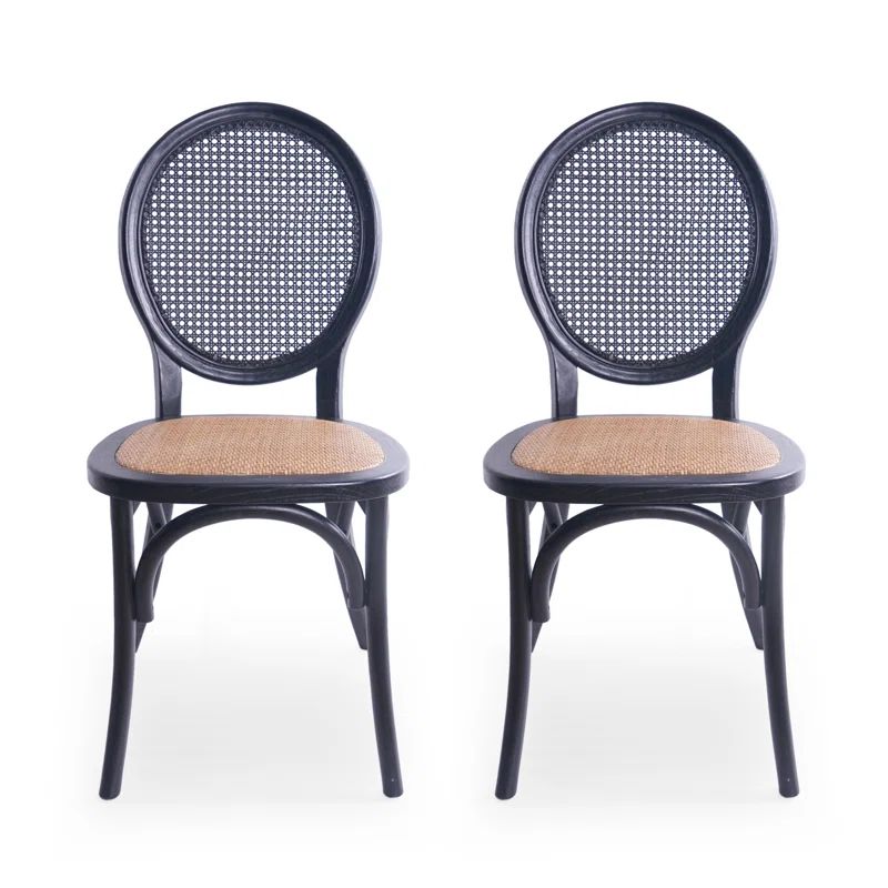 Rattan King Louis Back Side Chair (Set of 2) | Wayfair North America