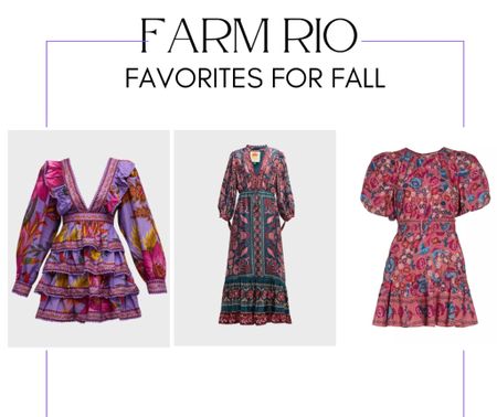 Favorite Fall Dresses! #farmrio #fallstyle #prettydress #falloutfits

#LTKstyletip #LTKwedding #LTKSeasonal