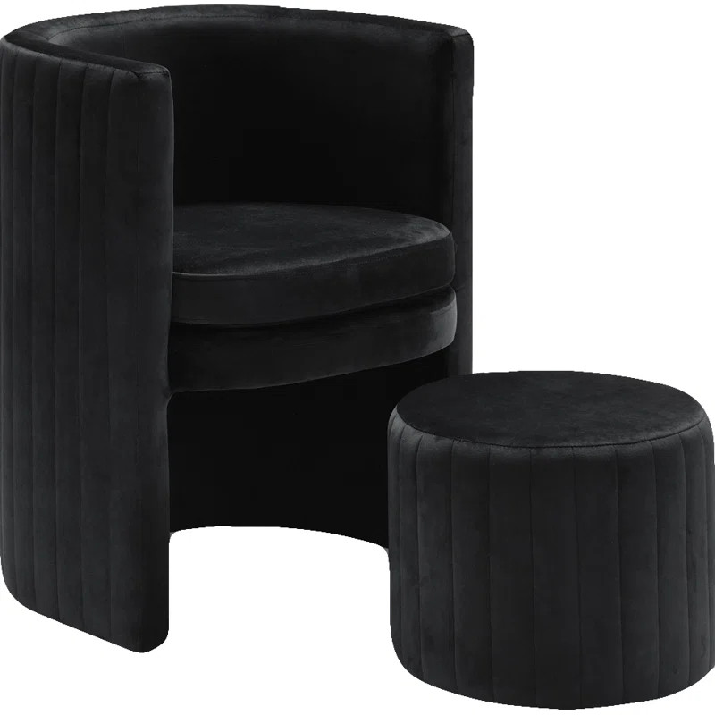 Malek Barrel Chair and Ottoman | Wayfair North America