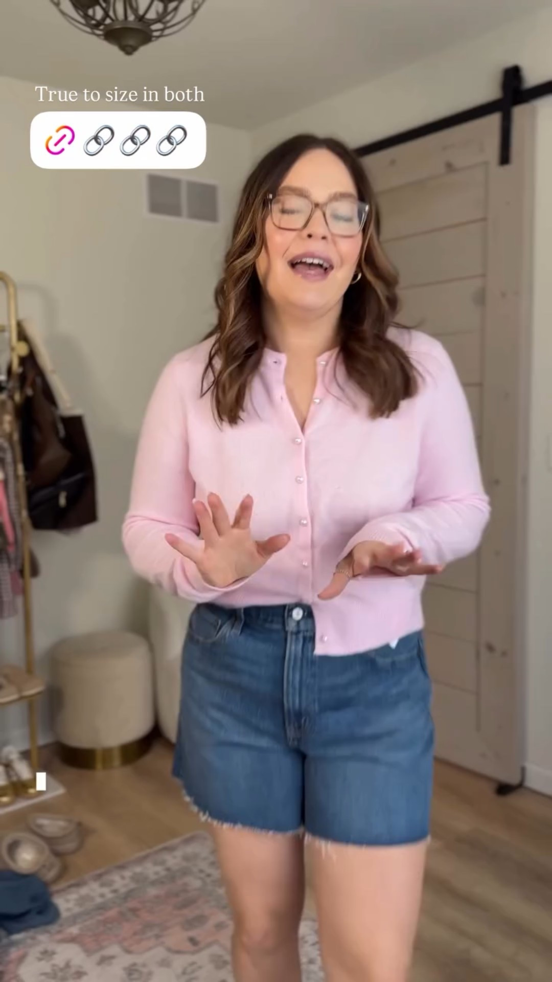 True to size in both the cardigan and shorts // spring fashion 

#LTKMidsize #LTKootd #LTKSeasonal