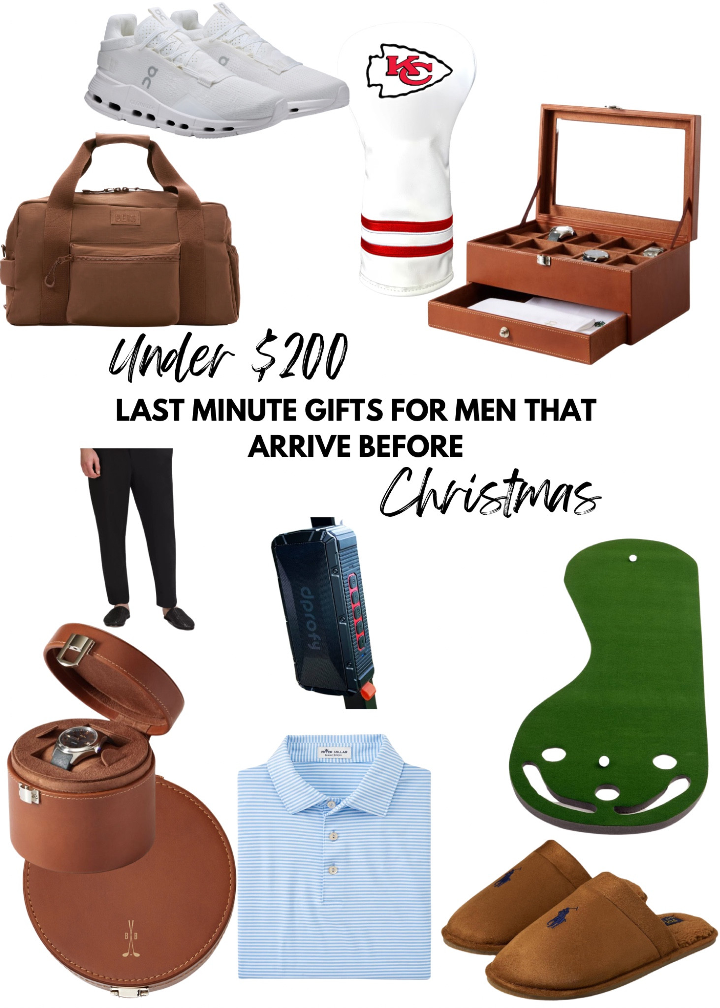 Men’s gifts under $200 that arrive before Christmas and LULULEMON ABC PANTS ON SALE FOR $49!!! 