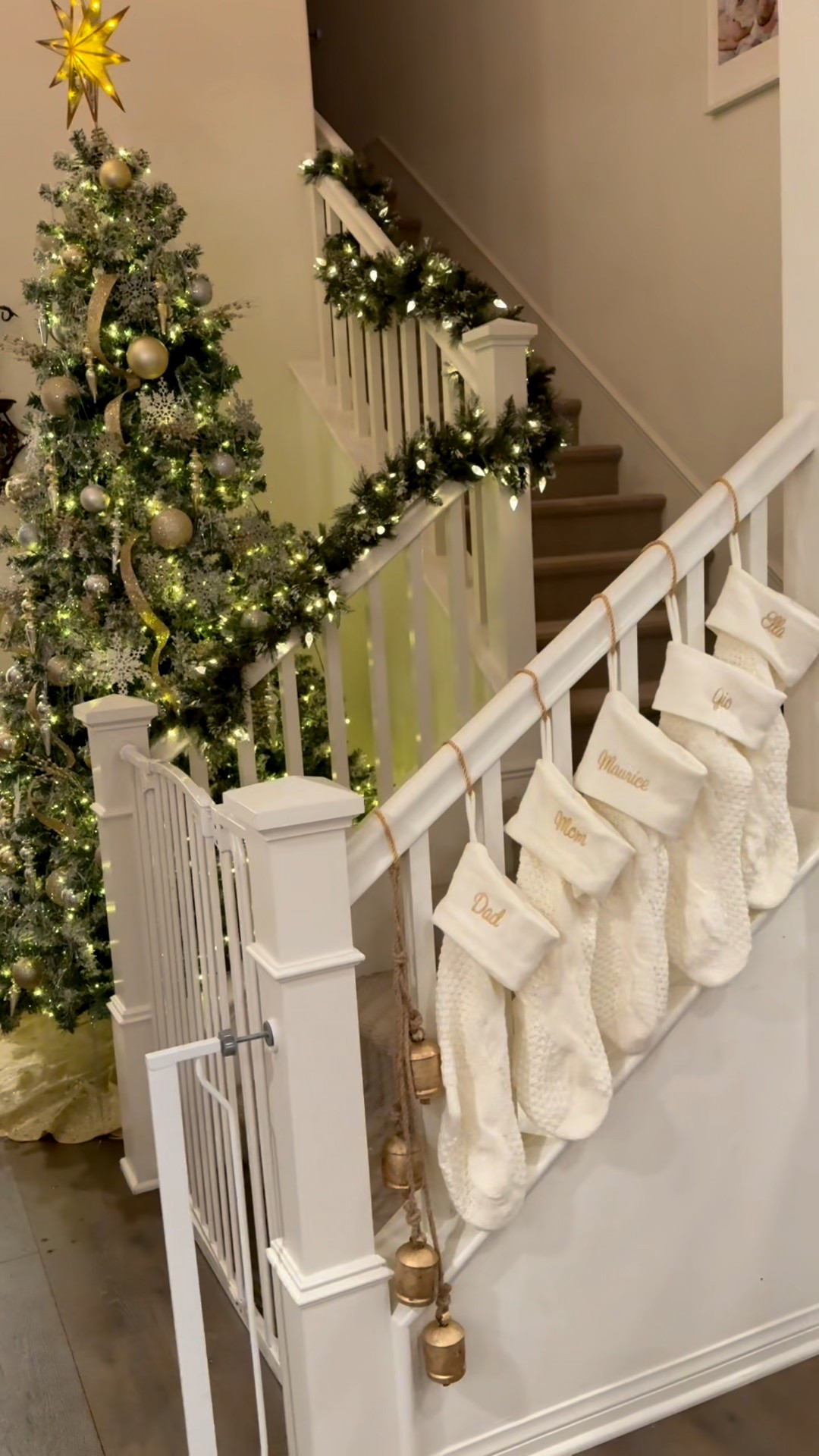 Christmas is in full swing over here 🎄🎅🏻 The house just feels so much cozier with all the decor up ❤️ 

Amazon, Wayfair, Target, Personalization Mall, Christmas decorations, silver and gold Christmas decorations, white and gold stockings, Christmas tree, silver and gold christmas tree, neutral Christmas 

#LTKFindsUnder50 #LTKSeasonal #LTKHoliday