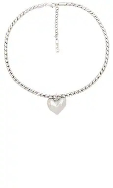 Luv AJ The Molten Heart Statement Necklace in Silver from Revolve.com | Revolve Clothing (Global)
