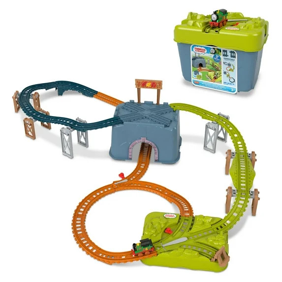 Thomas & Friends Toy Train Track Set, Percy’s Connect & Build Track Bucket, 28 Pieces, Percy En... | Walmart (US)