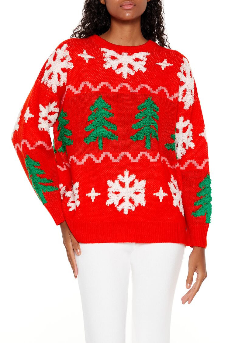 Christmas Tree Fair Isle Sweater | Forever 21