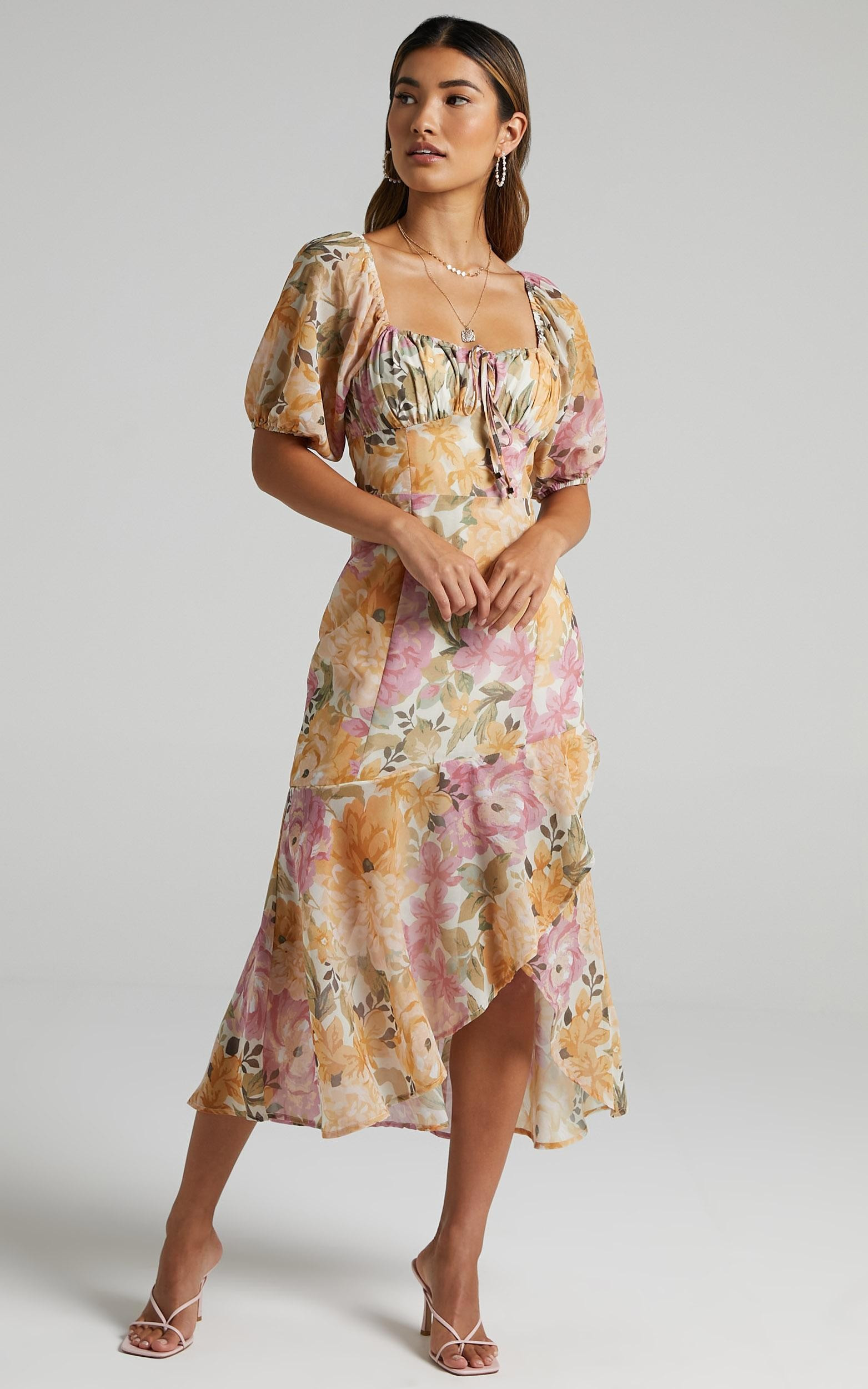 Jasalina Puff Sleeve Dress in Elegant Rose | Showpo | Showpo - deactived