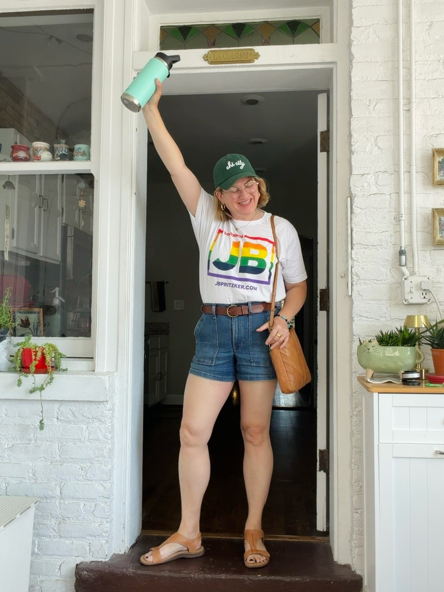 Let’s go do a pride parade! I’m not walking in this one, but happy to rock my JB tee since he’s done so much to make Illinois a welcoming place.

#LTKootd #LTKOver40 #LTKMidsize