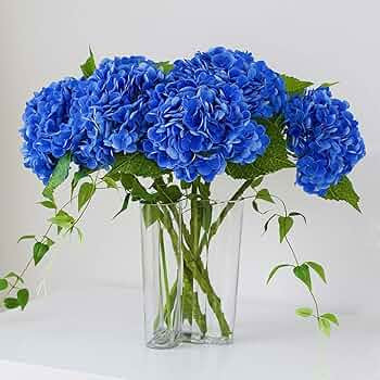 DUYONE 3PCS 21 inch Realistic Artificial Hydrangea Large Real Touch Flowers Artificial Flowers Dr... | Amazon (US)