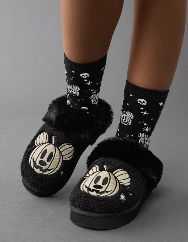 AE Halloween Mickey Mouse Slipper | American Eagle Outfitters (US & CA)