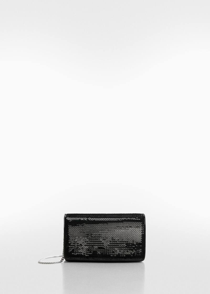 Sequined chain bag -  Women | Mango USA | MANGO (US)