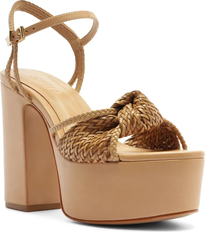 Schutz Kalina Ankle Strap Platform Sandal (Women) | Nordstrom | Nordstrom
