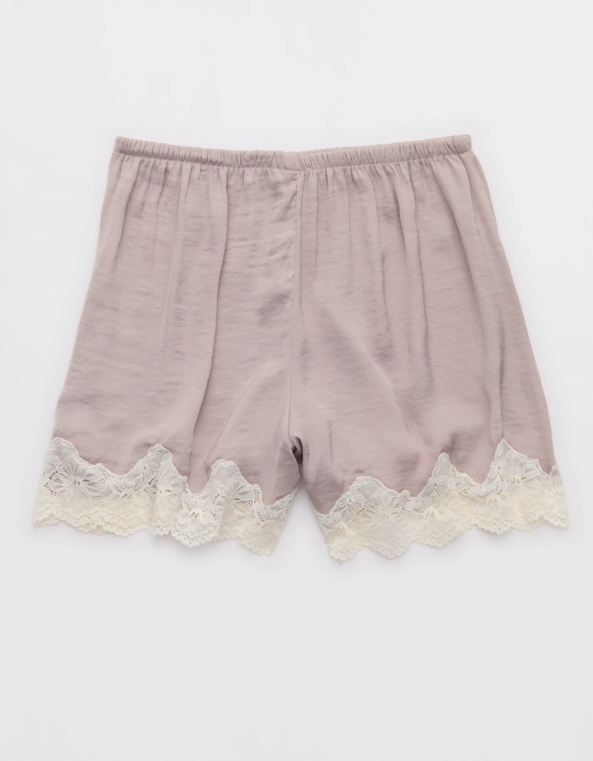Aerie Night Out Satin Lace Boxer | American Eagle Outfitters (US & CA)