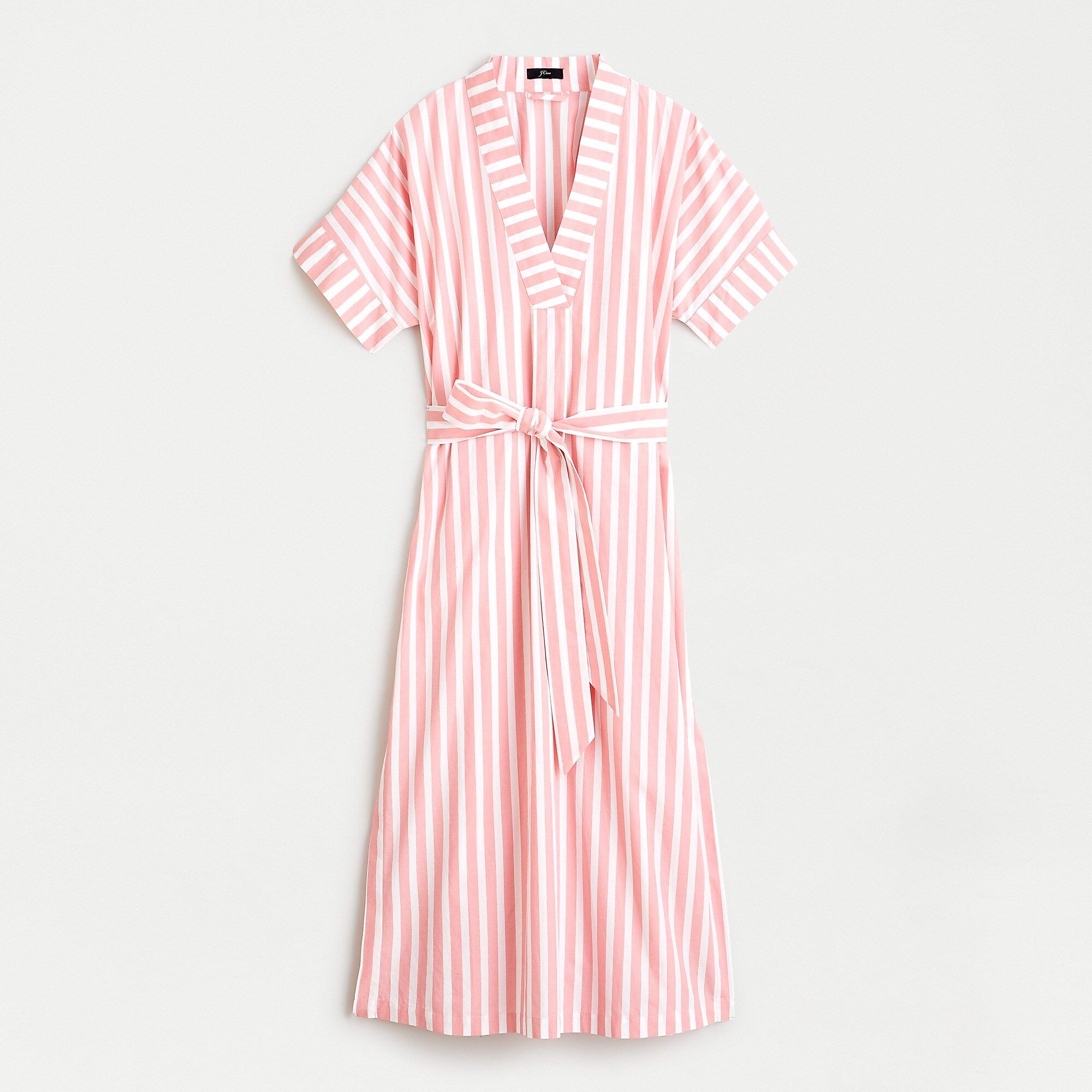 Cotton poplin maxi dress in awning stripe | J.Crew US