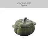 Better Homes & Gardens 8 oz Green Figural Pumpkin Stoneware Cocotte with Lid | Walmart (US)