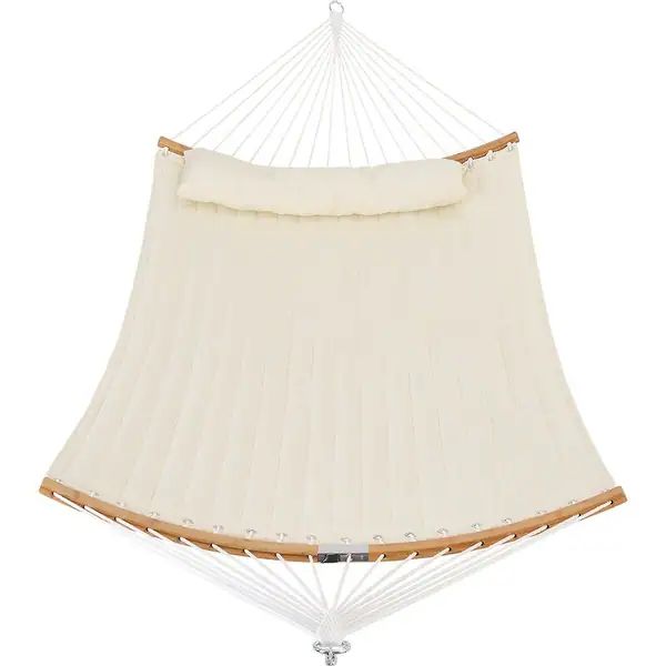 11 Ft. Padded Hammock with Folding Spreader Bar - White | Bed Bath & Beyond