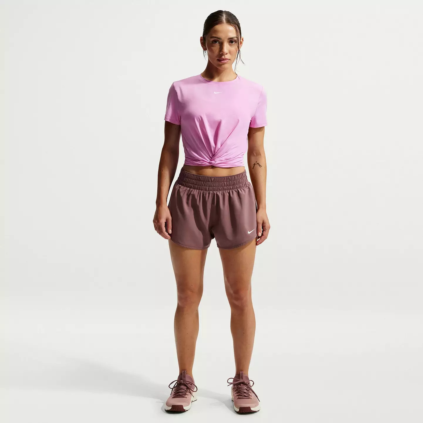 Nike Women's One Dri-FIT Mid-Rise 3" Brief-Lined Shorts | DICK'S Sporting Goods