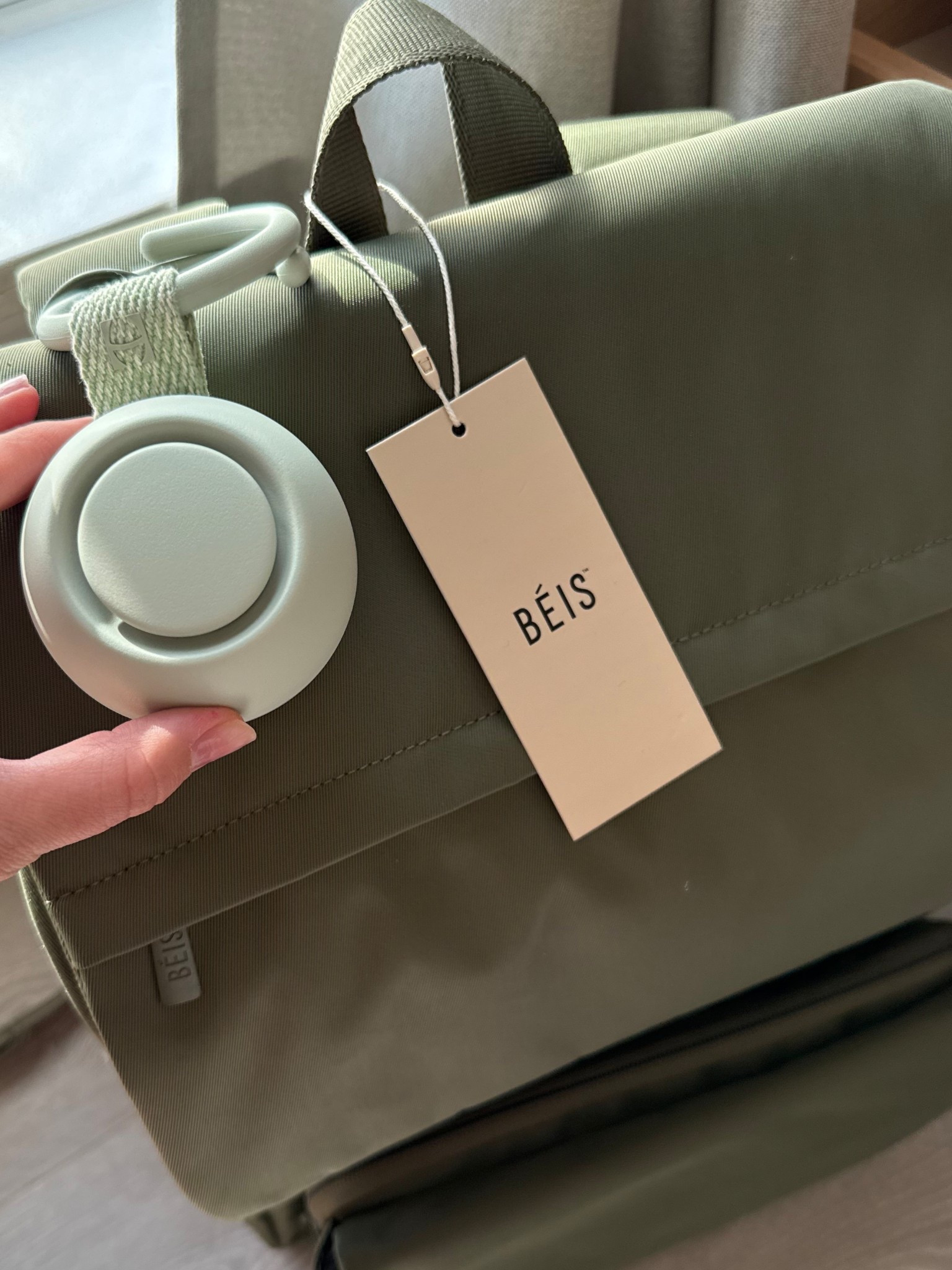 Hatch sound machine + Beis diaper bag 

#LTKBaby