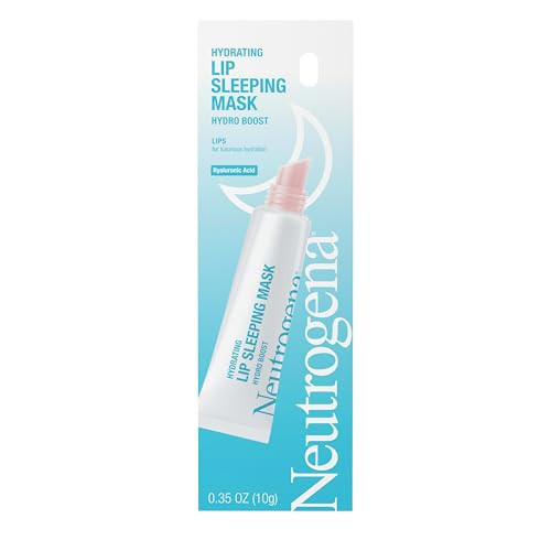 Neutrogena Hydro Boost Hydrating Lip Sleeping Mask with Hyaluronic Acid, Clear Overnight and Daily Moisturizing Treatment for Very Dry Lips, Fragrance Free Squeeze Tube Lip Balm, 0.35 oz | Amazon (US)