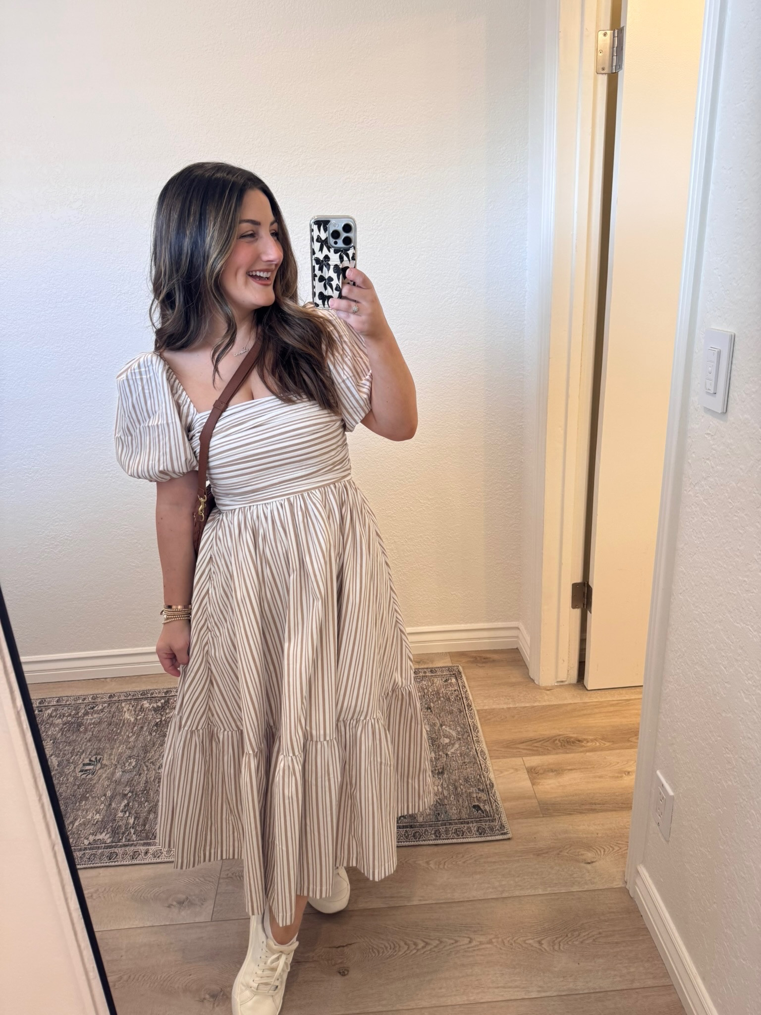 Petite spring dress! 

Puff sleeve midi dress
Size xs petite 

Strapless bra linked 

Comfortable platform sneakers! 

5’0” 145lbs 

Petite fashion 
Spring outfit 
European vacation outfit 

#LTKPetite #LTKSeasonal #LTKTravel