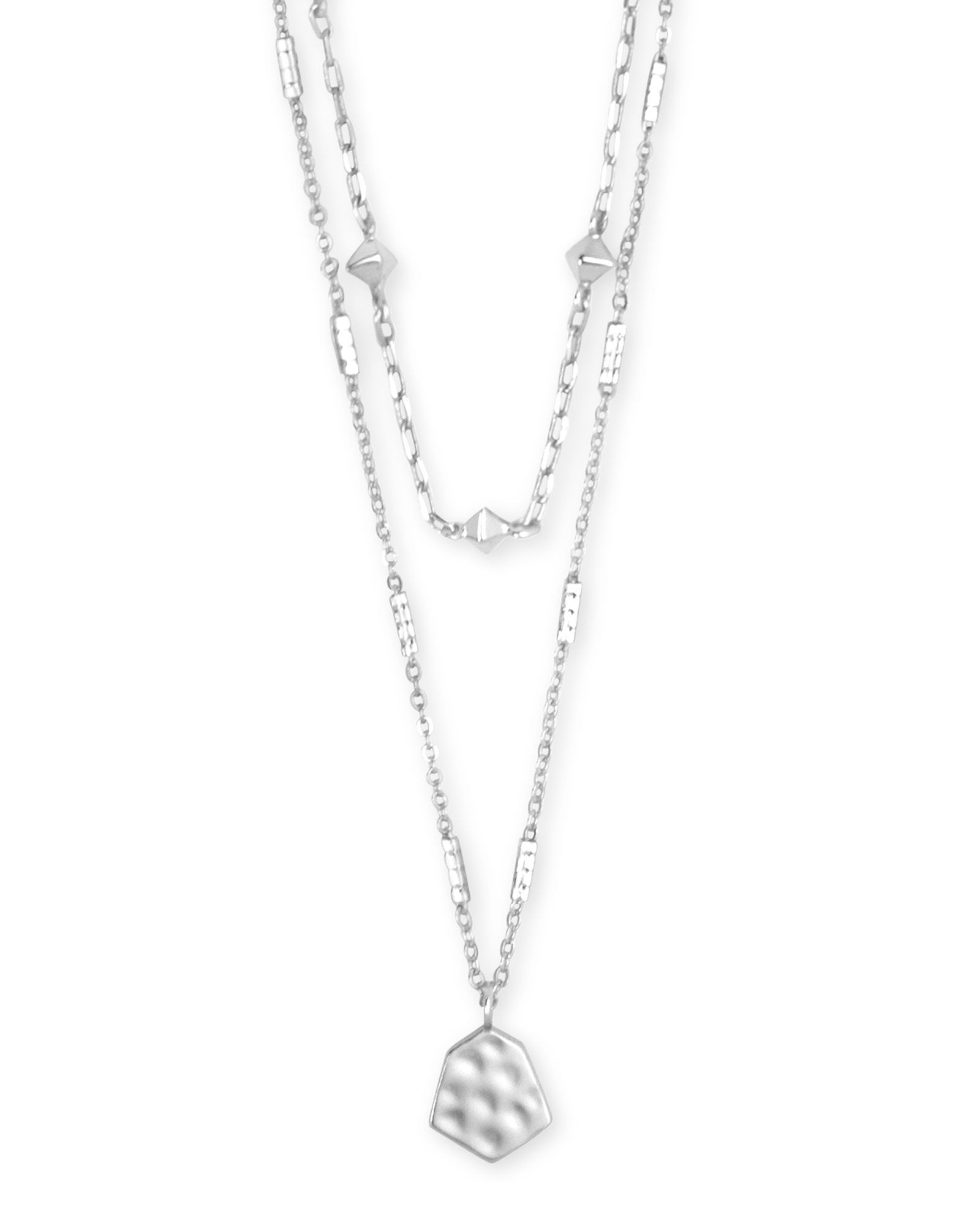 Clove Multi Strand Necklace in Bright Silver | Kendra Scott