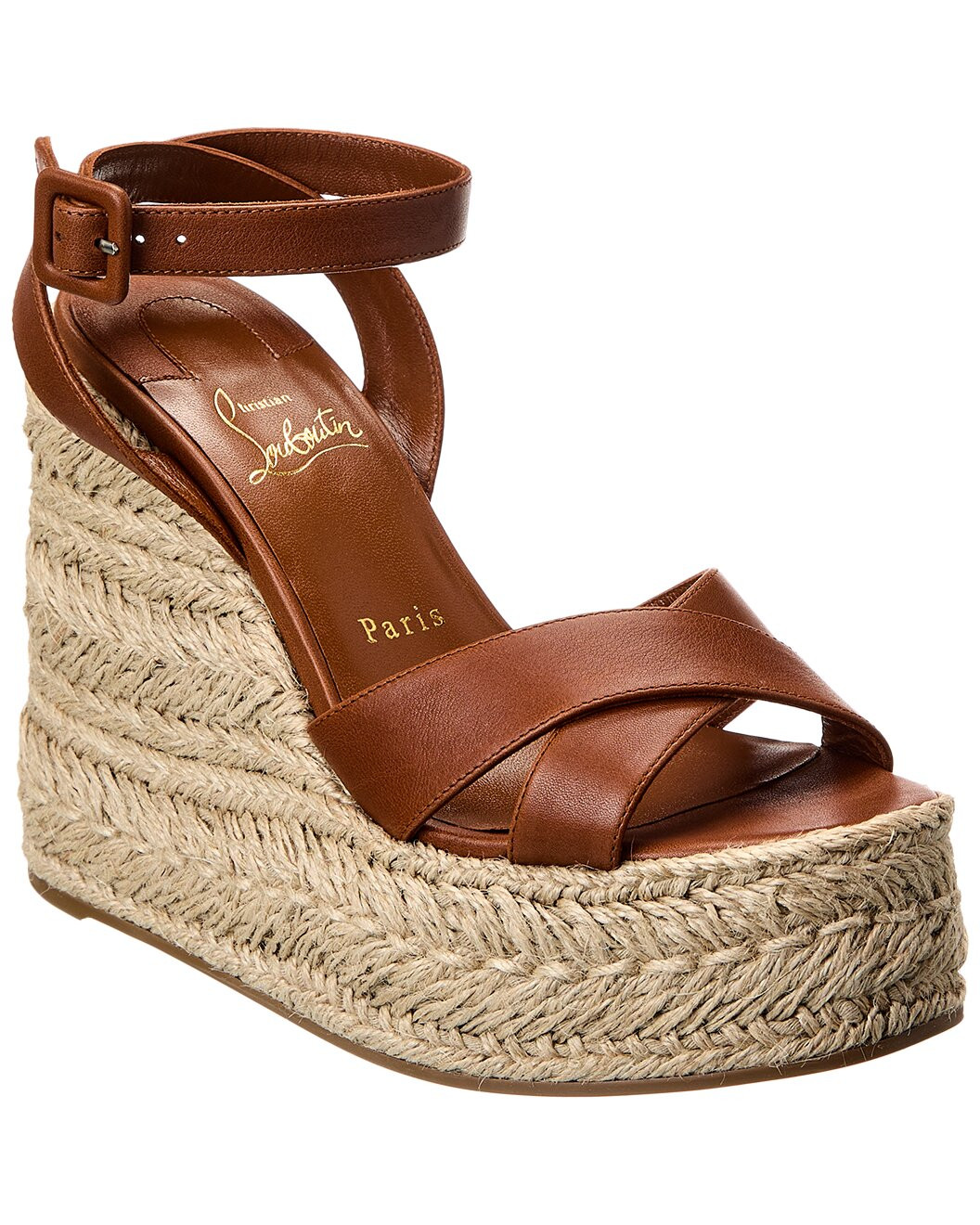 Mariza Zeppa 130 Leather Wedge Sandal | Gilt & Gilt City