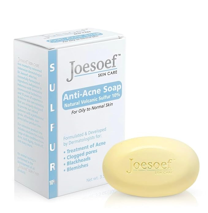 JOESOEF SKIN CARE Sulfur Soap for Acne Pharmaceutical Grade Dermatologists Approved for Acne Rosa... | Amazon (US)