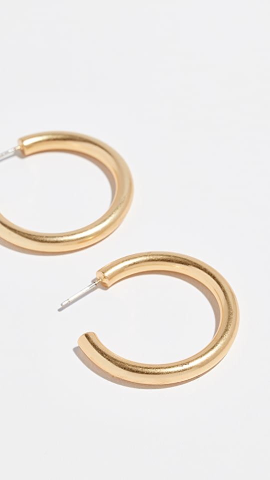 Chunky Medium Hoop Earrings | Shopbop