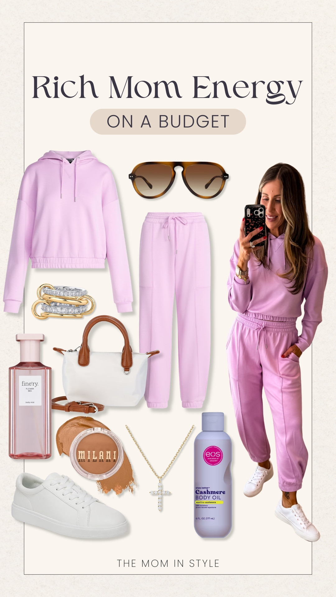 Rich mom energy… without the price tag. This is how I do elevated casual, soft set, clean sneakers, simple gold, and those little extras that make everything feel pulled together. easy, chic, and looks way more expensive than it is

loungewear set, casual chic, elevated basics, mom style, everyday outfit, affordable fashion, athleisure look, themominstyle 

#LTKSeasonal #LTKmomlife #LTKootd