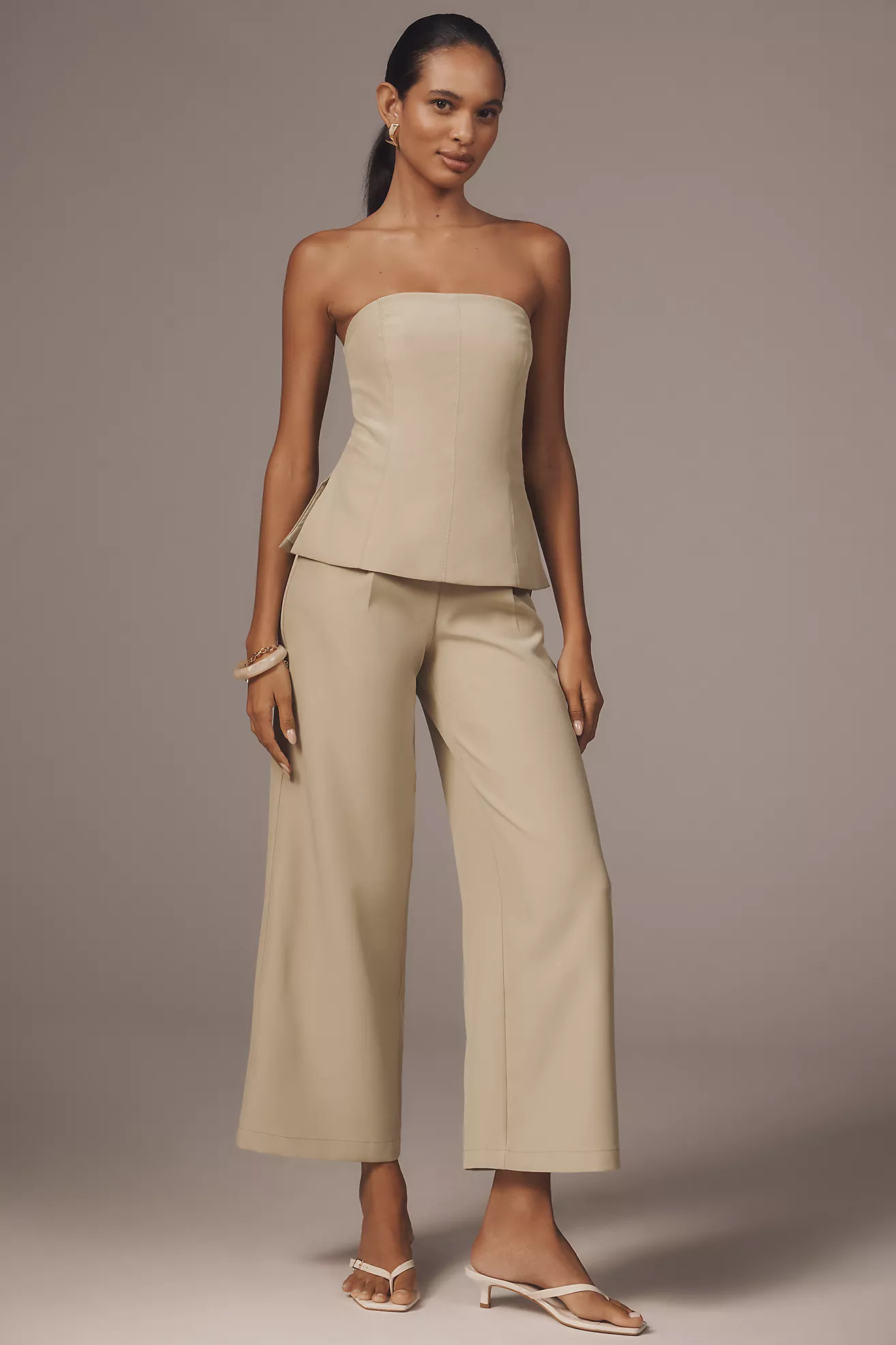 Rare London Petite Strapless Tailored Jumpsuit | Anthropologie (US)