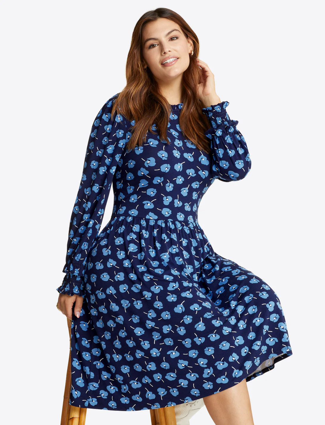 Kitty Knit Dress in Poppy | Draper James (US)