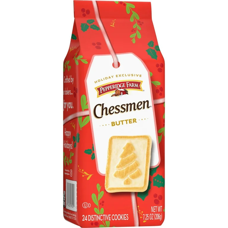 Pepperidge Farm Chessmen Butter Cookies, 7.25 oz Bag | Walmart (US)