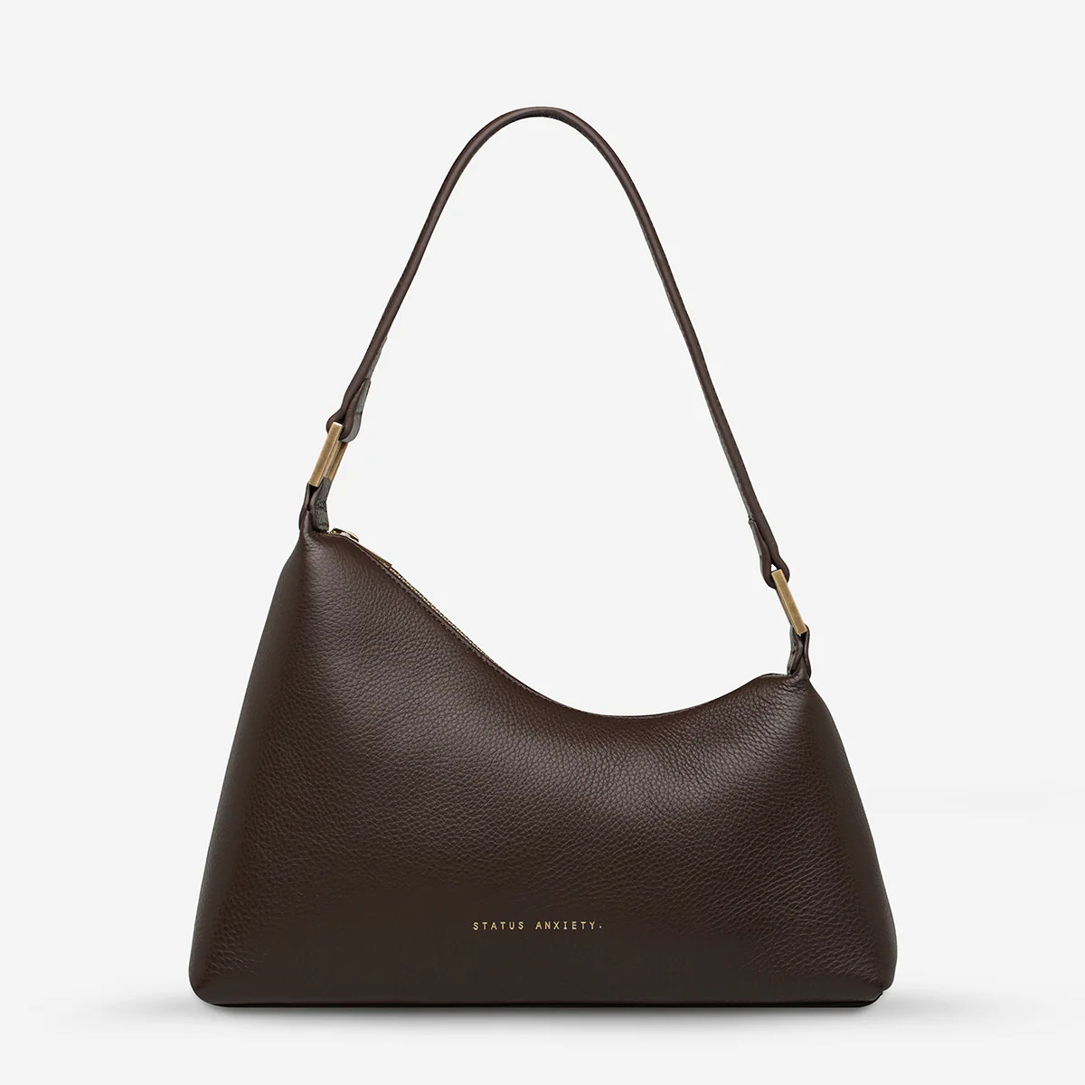 Reverie Women's Cocoa/Gold Leather Bag | Status Anxiety® | Status Anxiety 