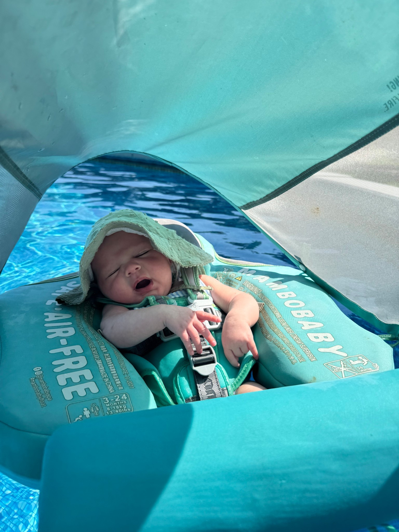 our favorite infant pool float 🤿 both of our girls snooze away in it 😴

#LTKBaby #LTKFamily #LTKKids