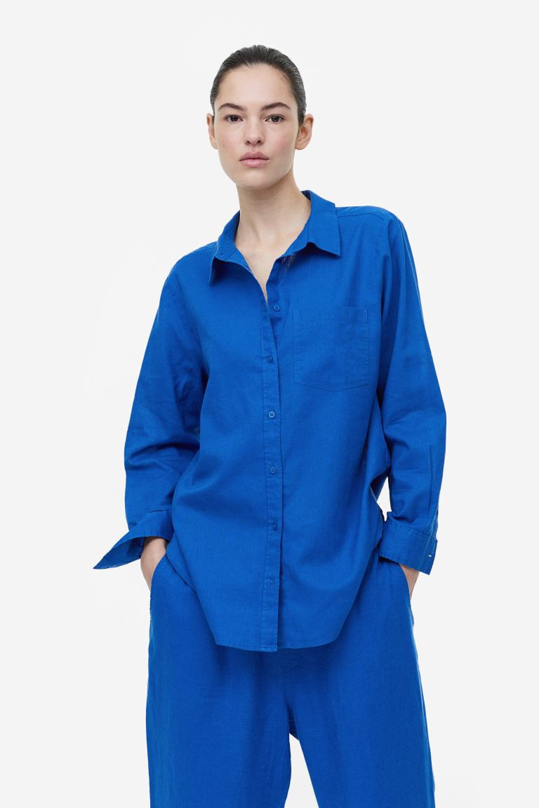 Linen-blend Shirt | H&M (US + CA)
