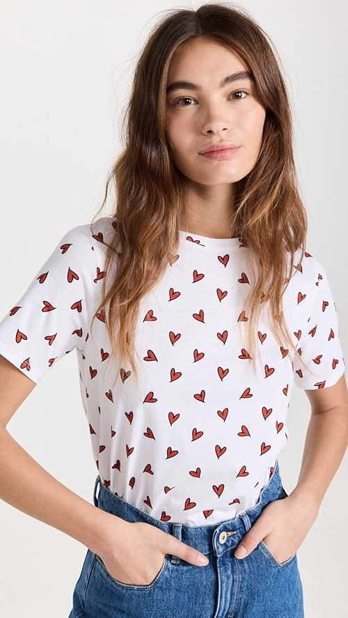 KULE Modern All Over Hearts Tee | SHOPBOP | Shopbop